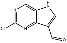 2-Chloro-7-formyl-5H-pyrrolo[3,2-d]pyrimidine, 1824084-20-9, 结构式