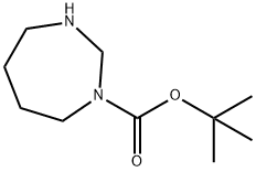 1,3-二氮杂环庚烷-1-羧酸叔丁酯 结构式