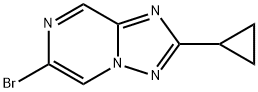 [1,2,4]Triazolo[1,5-a]pyrazine, 6-bromo-2-cyclopropyl- Struktur