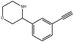 Morpholine, 3-(3-ethynylphenyl)- Structure