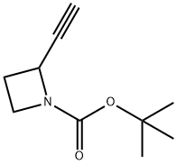 TERT-BUTYL 2-ETHYNYLAZETIDINE-1-CARBOXYLATE, 1824246-34-5, 结构式