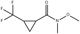 N-Methoxy-N-methyl-2-(trifluoromethyl)cyclopropane-1-carboxamide Structure