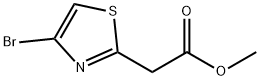 2-Thiazoleacetic acid, 4-bromo-, methyl ester 结构式