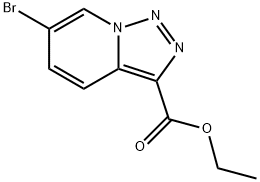 [1,2,3]Triazolo[1,5-a]pyridine-3-carboxylic acid, 6-bromo-, ethyl ester 化学構造式