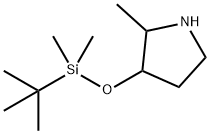 Pyrrolidine, 3-[[(1,1-dimethylethyl)dimethylsilyl]oxy]-2-methyl- Structure