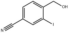 Benzonitrile, 4-(hydroxymethyl)-3-iodo- Structure