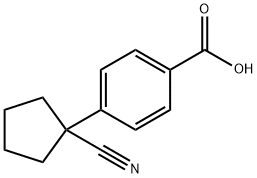 4-(1-Cyanocyclopentyl)benzoic acid Structure
