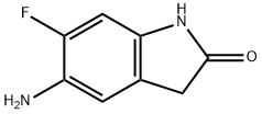 2H-Indol-2-one, 5-amino-6-fluoro-1,3-dihydro- Structure