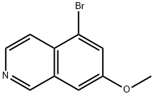 Isoquinoline, 5-bromo-7-methoxy- Struktur