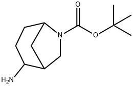 6-Azabicyclo[3.2.1]octane-6-carboxylic acid, 2-amino-, 1,1-dimethylethyl ester Structure