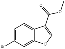 3-Benzofurancarboxylic acid, 6-bromo-, methyl ester Struktur