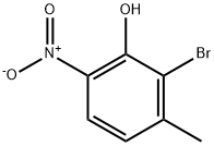 Phenol, 2-bromo-3-methyl-6-nitro- 化学構造式