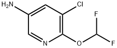 5-氯-6-(二氟甲氧基)吡啶-3-胺, 1832583-48-8, 结构式