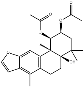 2-乙酰氧基-3-去乙酰氧基云实素 E, 18326-06-2, 结构式