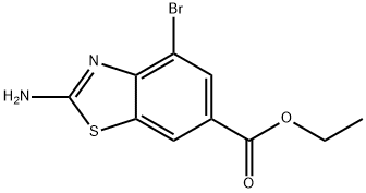 ethyl 2-amino-4-bromo-1,3-benzothiazole-6-carboxylate,18330-68-2,结构式