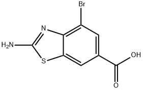 2-amino-4-bromo-1,3-benzothiazole-6-carboxylic acid Struktur