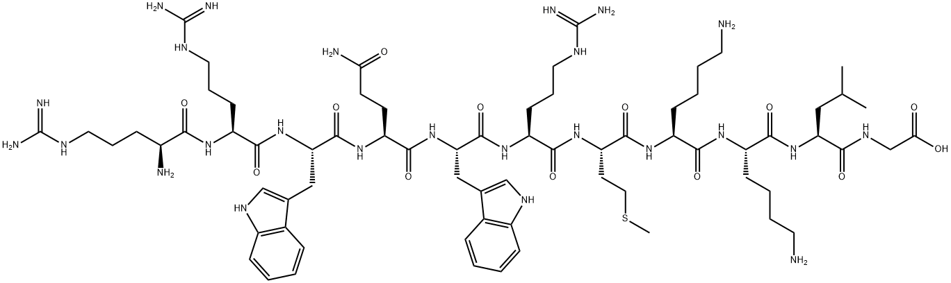 Lactoferricin B (4-14) (bovine), 183476-25-7, 结构式