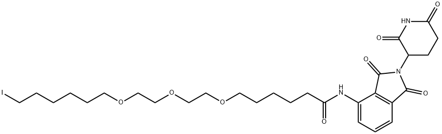 泊马度胺-C6-PEG3-丁基碘,1835705-70-8,结构式