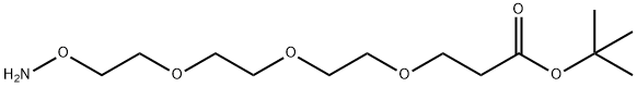 Aminooxy-PEG3-t-butyl ester Structure