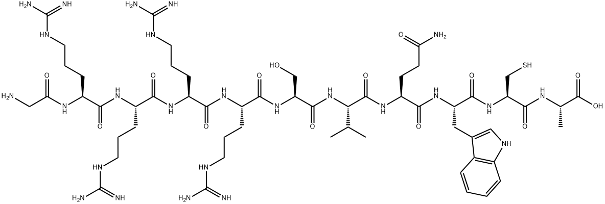 Human lactoferrin peptide 1-11 化学構造式