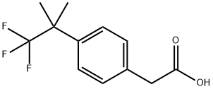 Benzeneacetic acid, 4-(2,2,2-trifluoro-1,1-dimethylethyl)- Structure