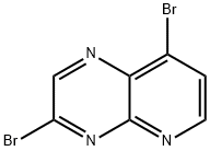 Pyrido[2,3-b]pyrazine, 3,8-dibromo- Structure