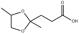 1,3-Dioxolane-2-propanoic acid, 2,4-dimethyl- 化学構造式