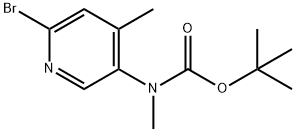 Carbamic acid, N-(6-bromo-4-methyl-3-pyridinyl)-N-methyl-, 1,1-dimethylethyl ester Structure