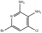 6-broMo-4-chloropyridine-2,3-diaMine Struktur