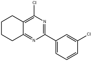 4-氯-2-(3-氯苯基)-5,6,7,8-四氢喹唑啉, 184109-90-8, 结构式