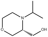 3-Morpholinemethanol, 4-(1-methylethyl)-, (3R)- Structure