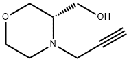 3-Morpholinemethanol, 4-(2-propyn-1-yl)-, (3S)- 化学構造式