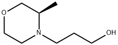 4-Morpholinepropanol, 3-methyl-, (3R)- Struktur