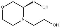 4-Morpholineethanol, 3-(hydroxymethyl)-, (3S)- Structure