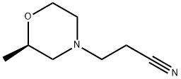 4-Morpholinepropanenitrile,2-methyl-,(2R)- Structure
