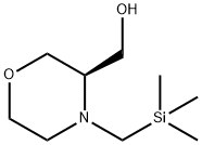 3-Morpholinemethanol, 4-[(trimethylsilyl)methyl]-, (3R)- Structure