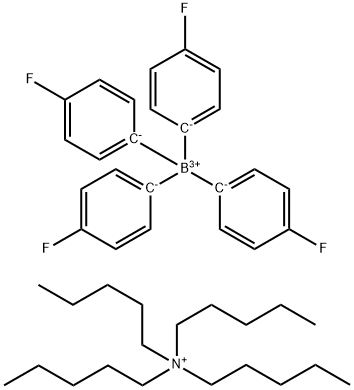 TETRAPENTYLAMMONIUM TETRAKIS(4-FLUORO- 化学構造式