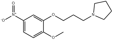 Pyrrolidine, 1-[3-(2-methoxy-5-nitrophenoxy)propyl]- Structure