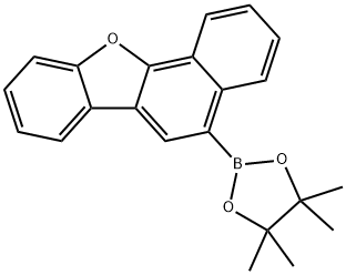 Benzo[b]naphtho[2,1-d]furan, 5-(4,4,5,5-tetramethyl-1,3,2-dioxaborolan-2-yl)- Struktur