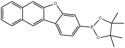 Benzo[b]naphtho[2,3-d]furan, 3-(4,4,5,5-tetramethyl-1,3,2-dioxaborolan-2-yl)- Struktur