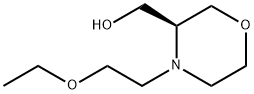 3-Morpholinemethanol, 4-(2-ethoxyethyl)-, (3S)- Structure