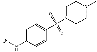 Piperazine, 1-[(4-hydrazinylphenyl)sulfonyl]-4-methyl- Structure