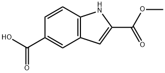 1H-Indole-2,5-dicarboxylic acid, 2-methyl ester Struktur