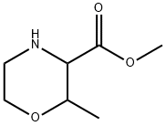 3-Morpholinecarboxylic acid, 2-methyl-,methylester 化学構造式
