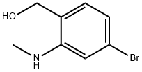 (4-Bromo-2-methylamino-phenyl)-methanol Structure