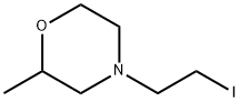 Morpholine, 4-(2-iodoethyl)-2-methyl- 化学構造式