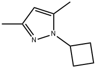 1H-Pyrazole, 1-cyclobutyl-3,5-dimethyl-,1849409-10-4,结构式