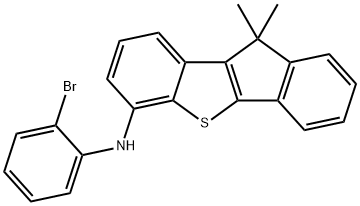 10H-Benz[b]indeno[2,1-d]thiophen-6-amine, N-(2-bromophenyl)-10,10-dimethyl-,1849661-67-1,结构式