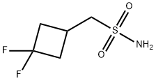 Cyclobutanemethanesulfonamide, 3,3-difluoro- 化学構造式