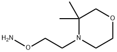 Morpholine, 4-[2-(aminooxy)ethyl]-3,3-dimethyl- Structure